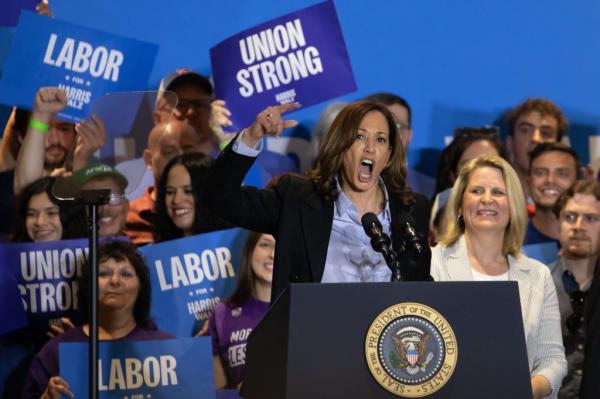 Vice President Kamala Harris dropped one of her word salad catchphrases during a campaign stop in Pittsburgh, Pa. Mo<em></em>nday night.