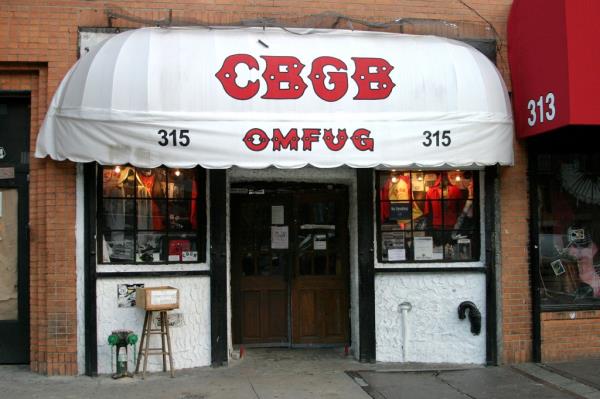  A general View outside of CBGB's bar wher<em></em>e the Ramo<em></em>nes o<em></em>nce played