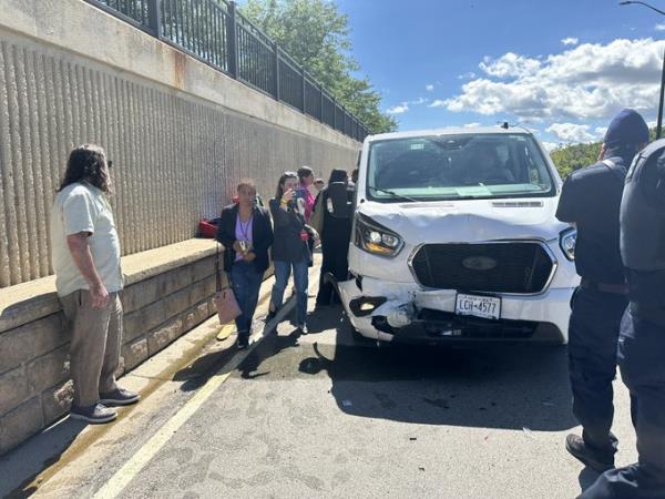 Tim Walzs motorcade crashes in pile up, staffer suffers broken arm